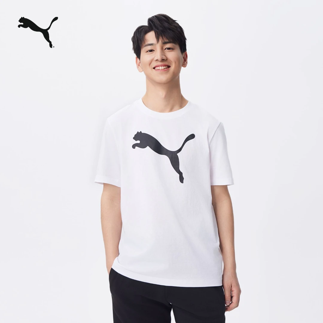 PUMA彪马运动休闲印花短袖T恤2025年春夏新款简约上衣男子 690410