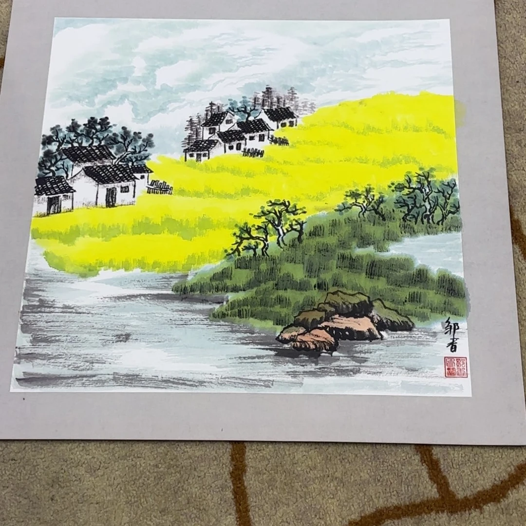 国画50-50卡纸作品艺