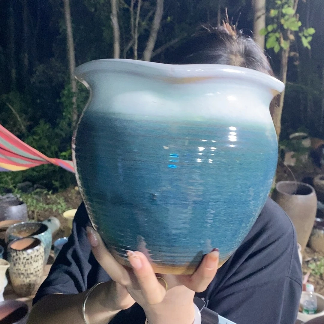 紫砂花盆瑕疵20/18