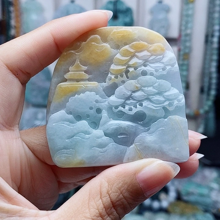 翡翠未镶嵌颈饰翡翠