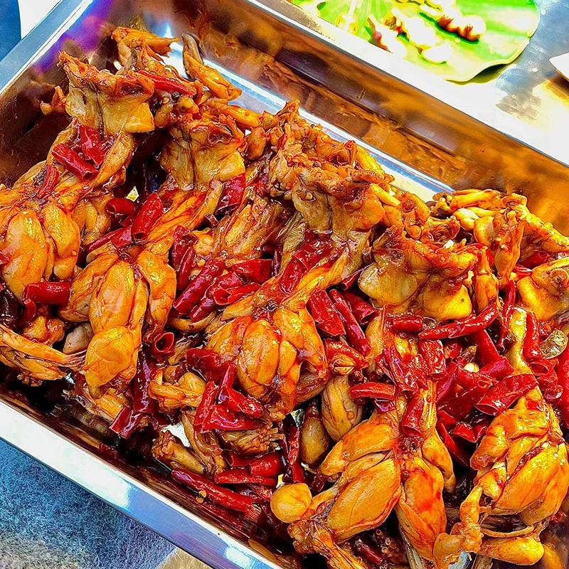 【4袋共12只】辣卤牛蛙湖南特产香辣熟食开袋即食麻辣鲜嫩零食