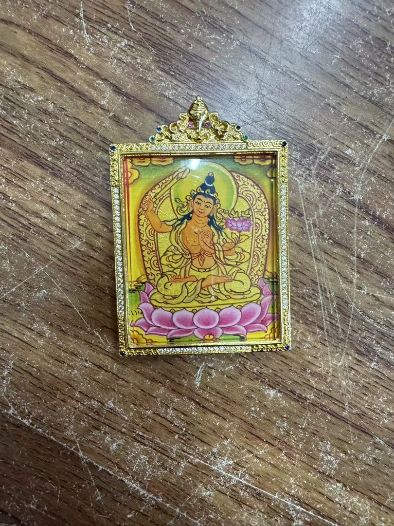 A唐卡绘画唐卡吊坠脖挂343