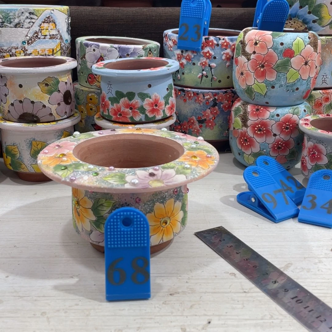 红陶多肉花盆小盆