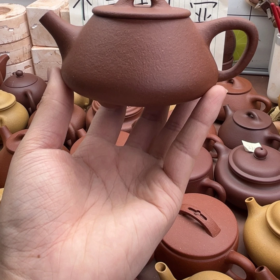 紫砂茶壶平盖石瓢