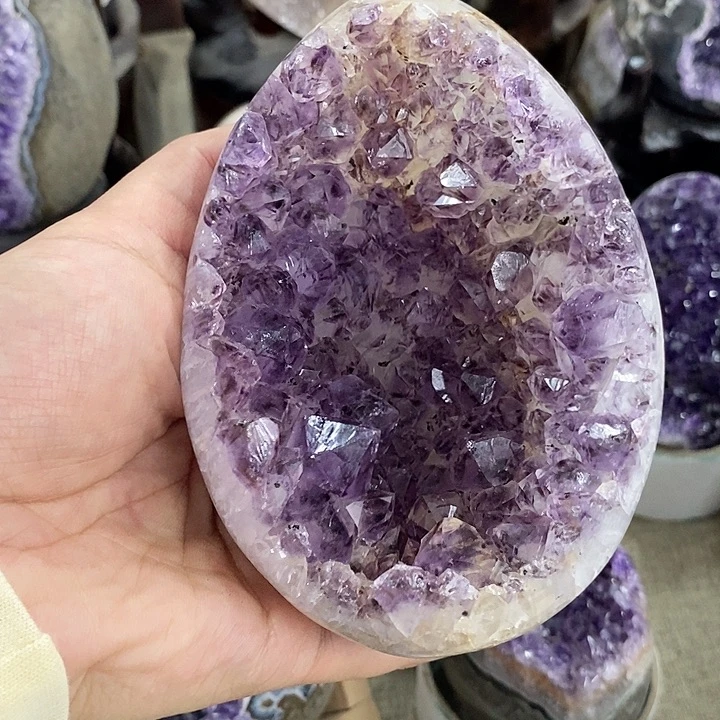 紫晶珠宝半成品未镶嵌