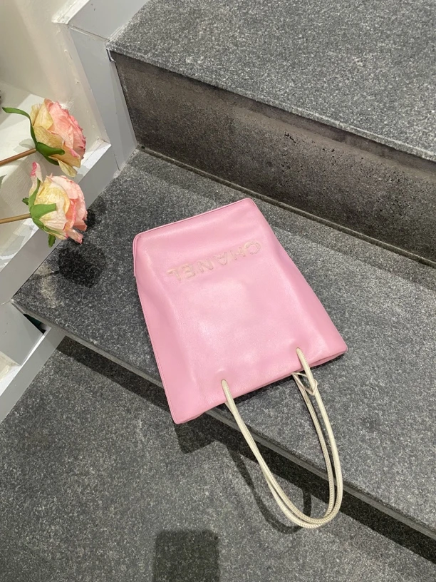 95新 Chanel/香奈儿 95新 粉色小手提