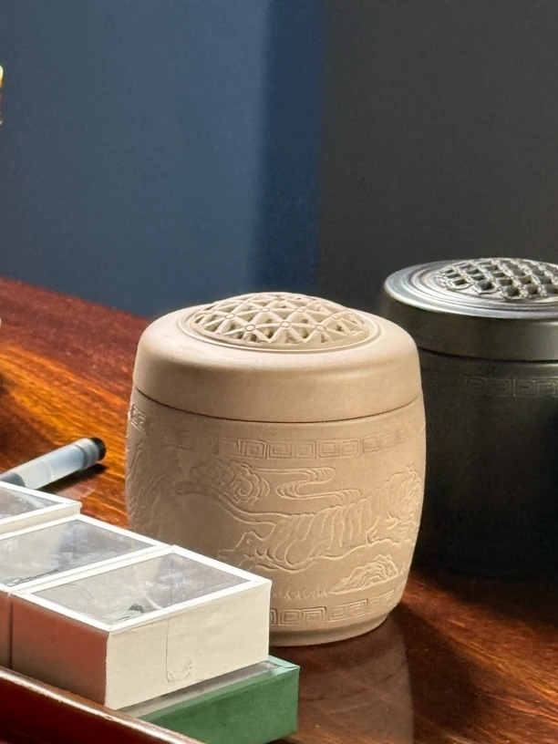 TIGER· 北陶名家 王义本工 白泥叫罐