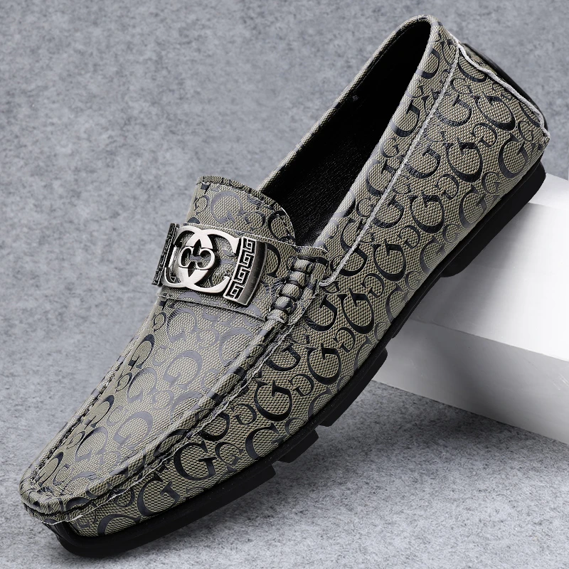 2025新款乐福鞋夏季豆豆鞋休闲软底男鞋男士透气一脚蹬休闲鞋百搭