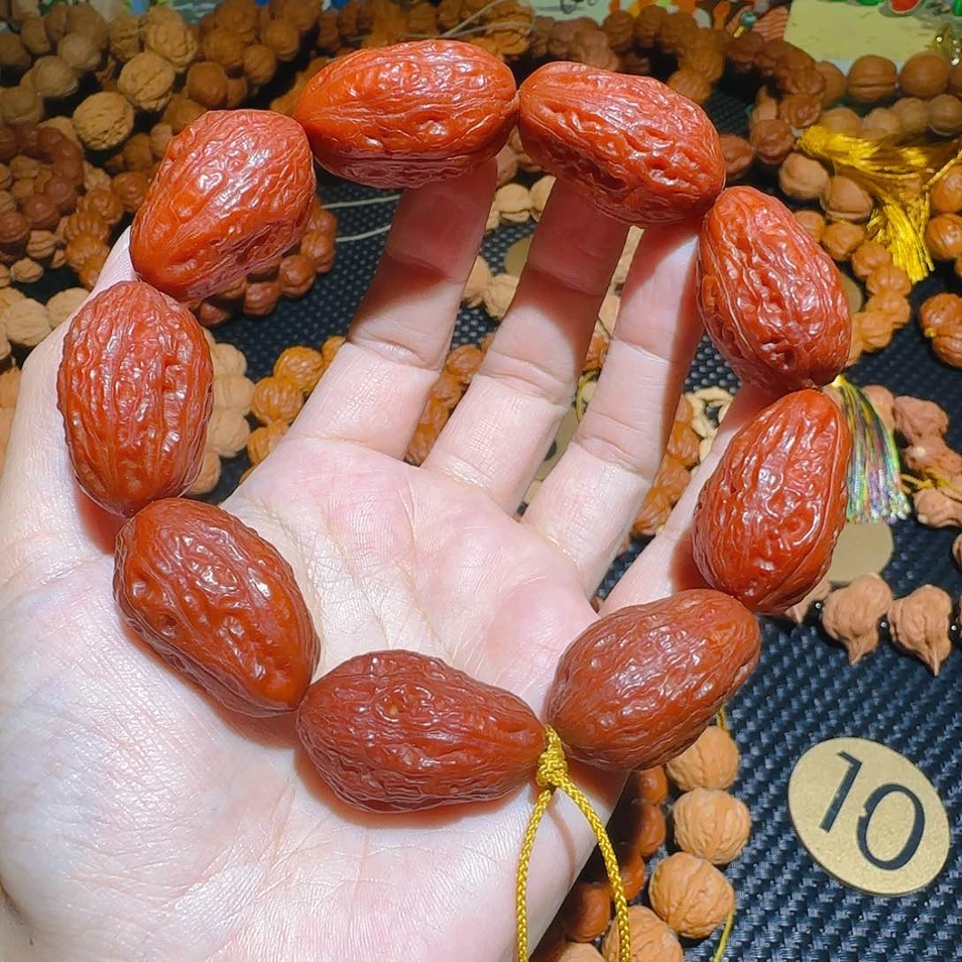 老*文玩核桃吊坠网红无边大枣