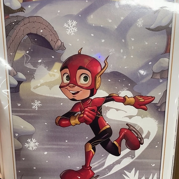 DC圣诞封面闪电侠