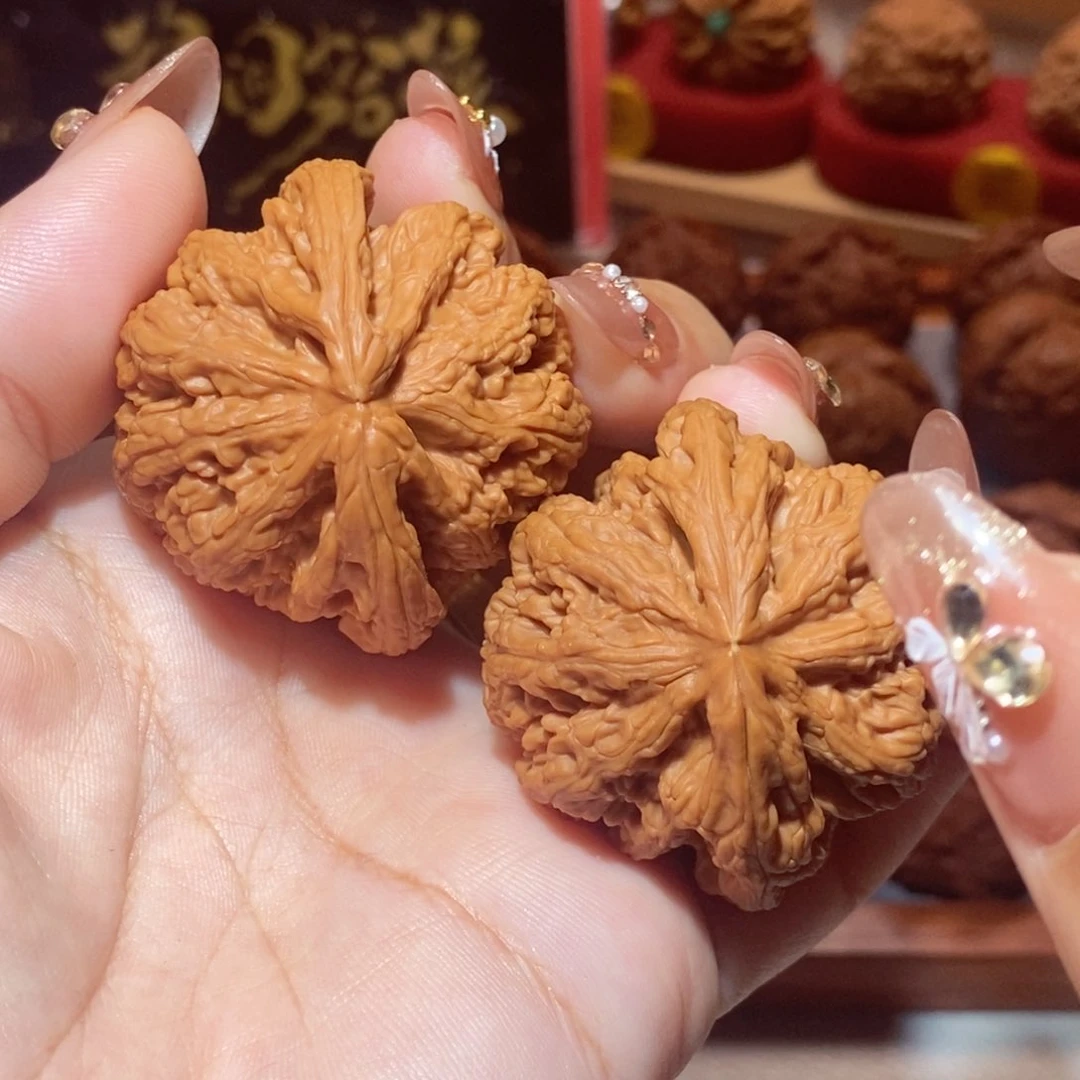 文玩核桃把件46尺粗筋