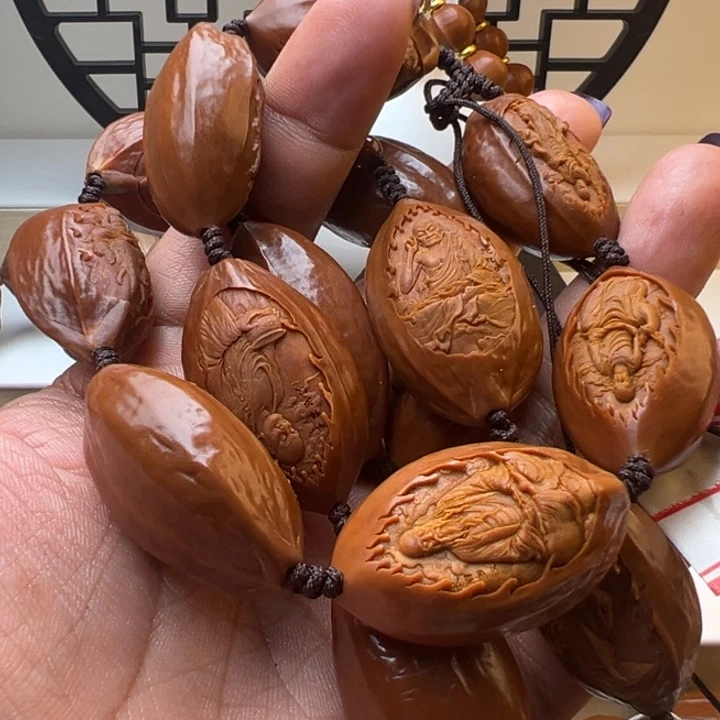 的***东橄榄核手串/手链罗汉脖挂