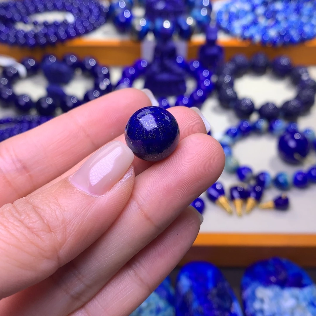 汤***酱青金石未镶嵌单珠