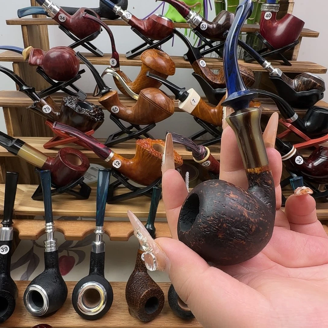 石楠木手工橡果烟斗
