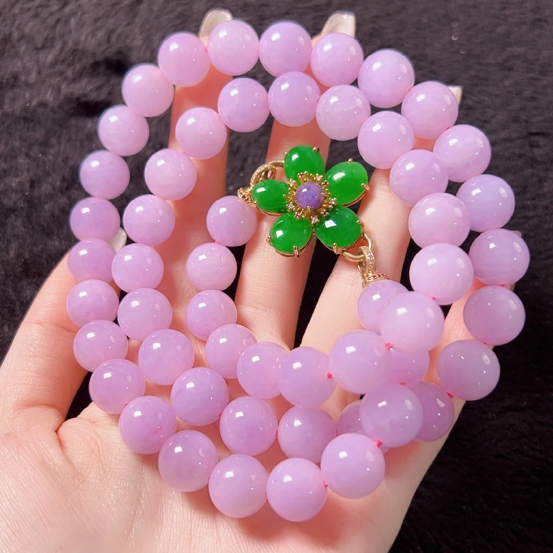 翡翠18K金镶嵌颈饰签收后24小时鉴赏期，过时不退