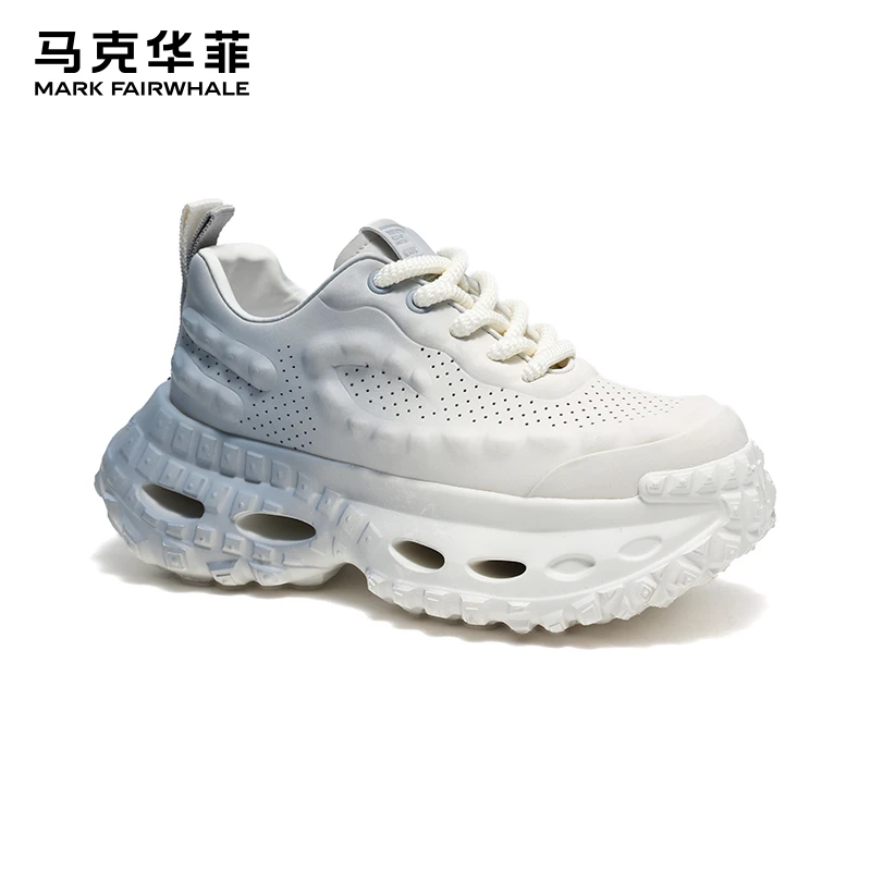 马克华菲夏季透气2025新款增高厚底休闲运动鞋子轮胎老爹潮鞋