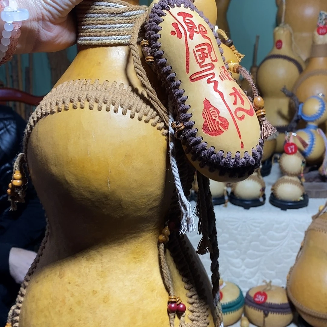 何***娘天然葫芦包文玩包包3个