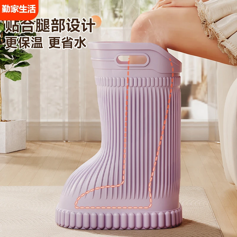 泡脚桶过小腿家用洗脚桶按摩高深桶保温过膝盖便携洗脚省水足浴桶