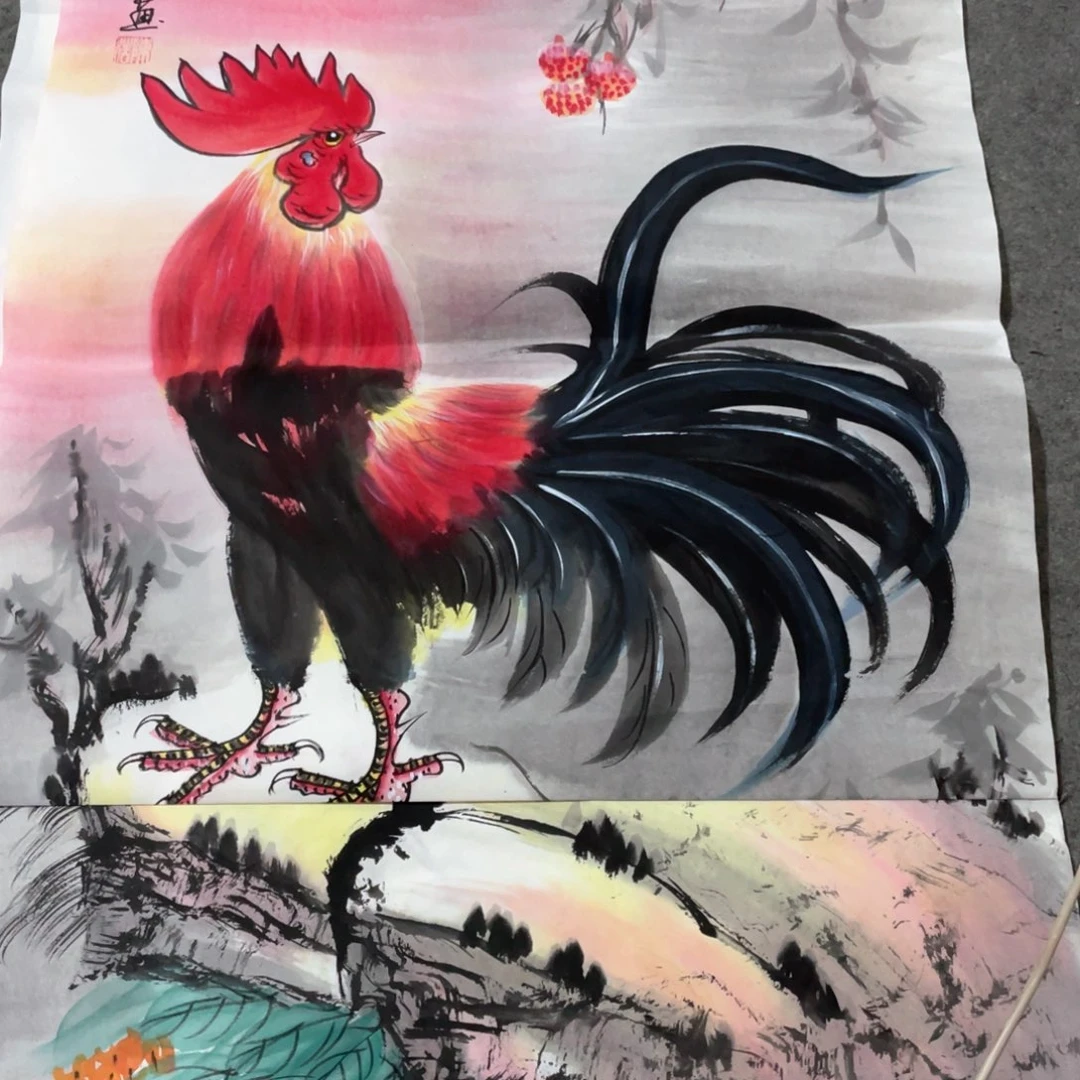 国画国画作品画心一张