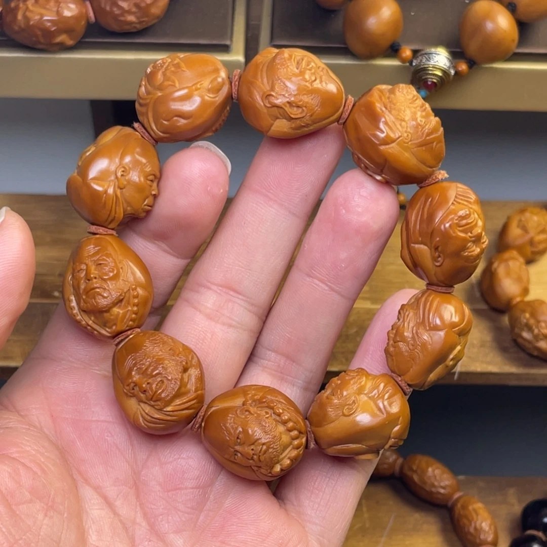 手串/手链橄榄核2.0写实罗汉 铁核