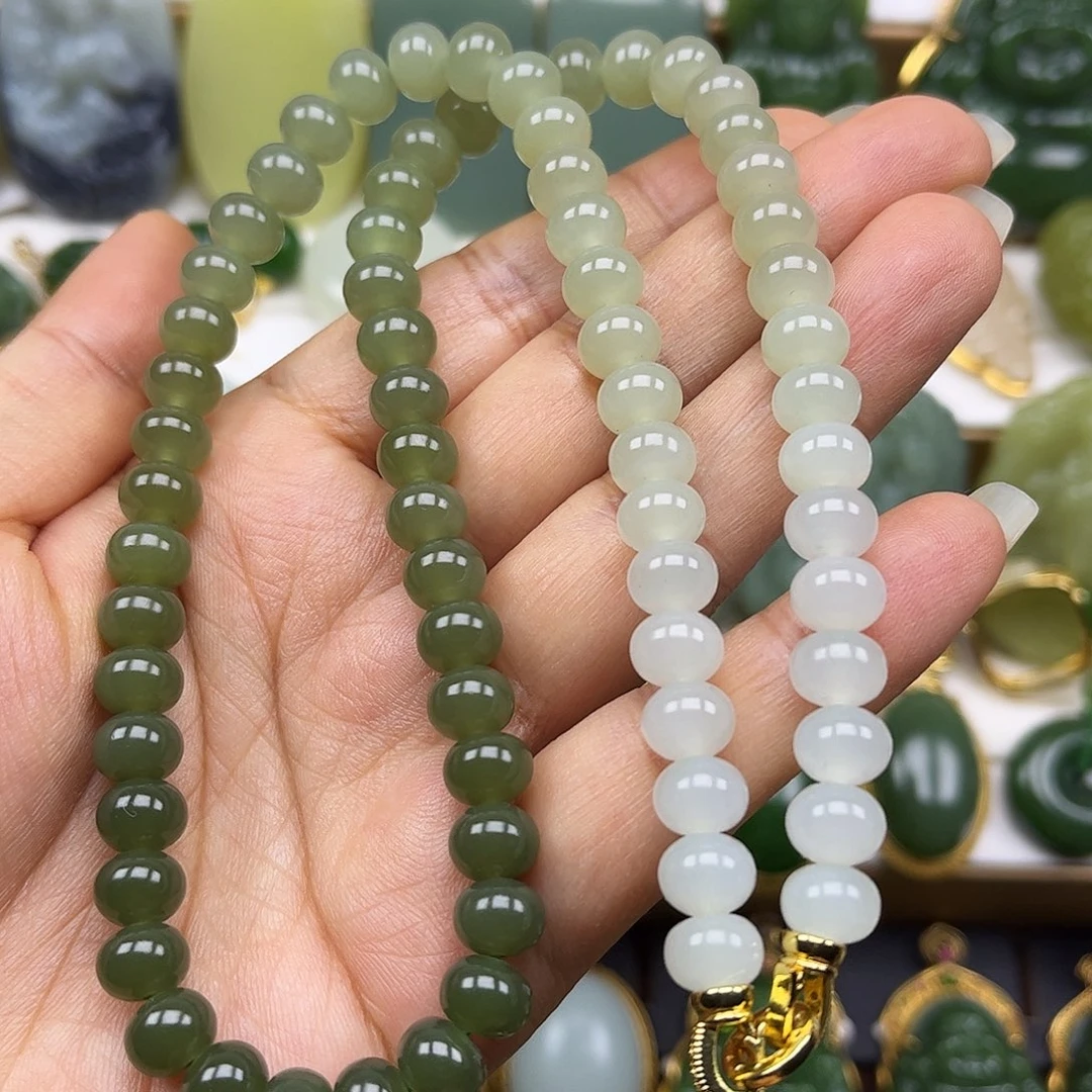 和田玉未镶嵌项链卡8