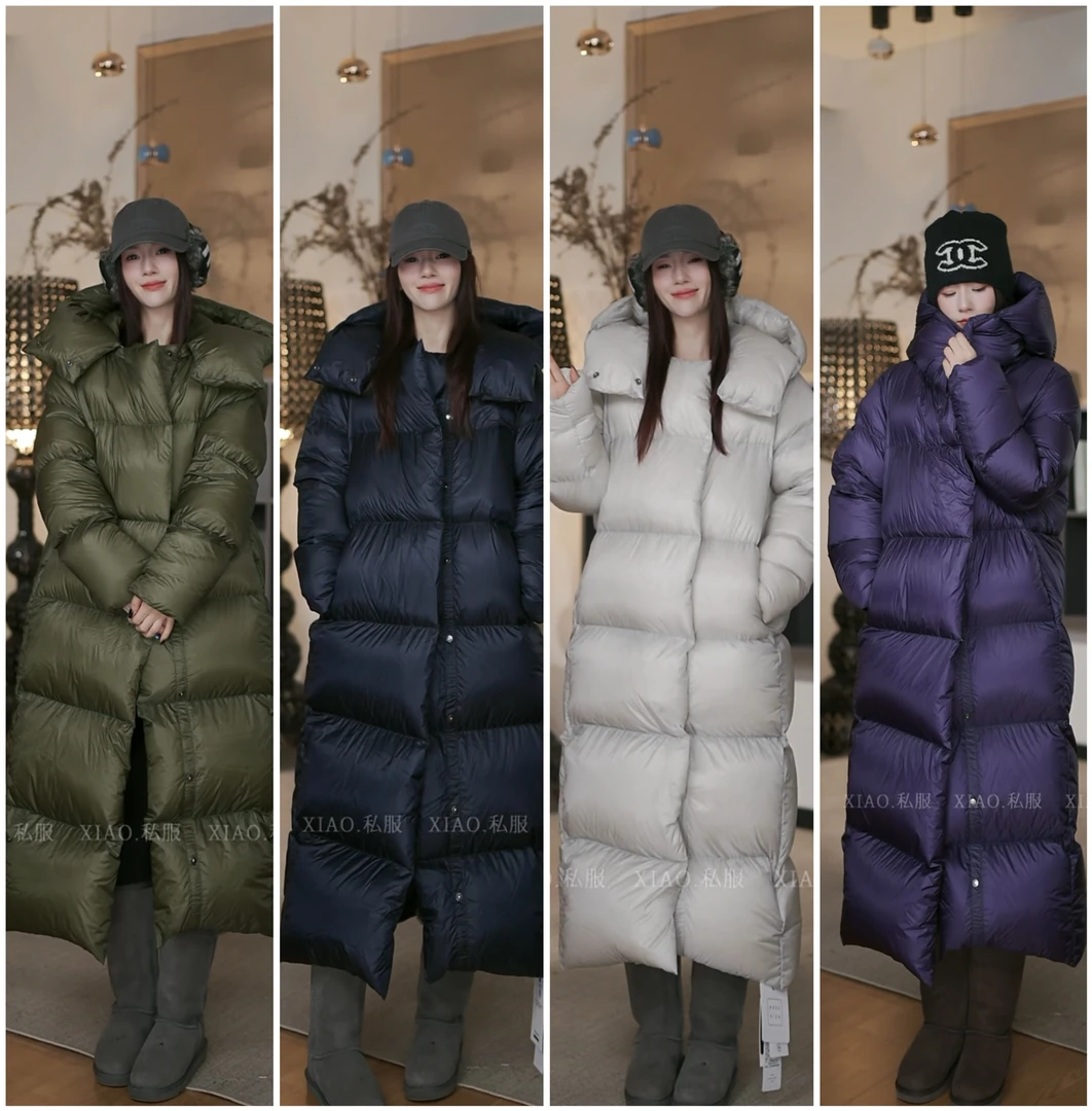 XIAO STUDIO 西雅图 95白鹅绒保暖过膝宽松防寒防风鹅绒服81080
