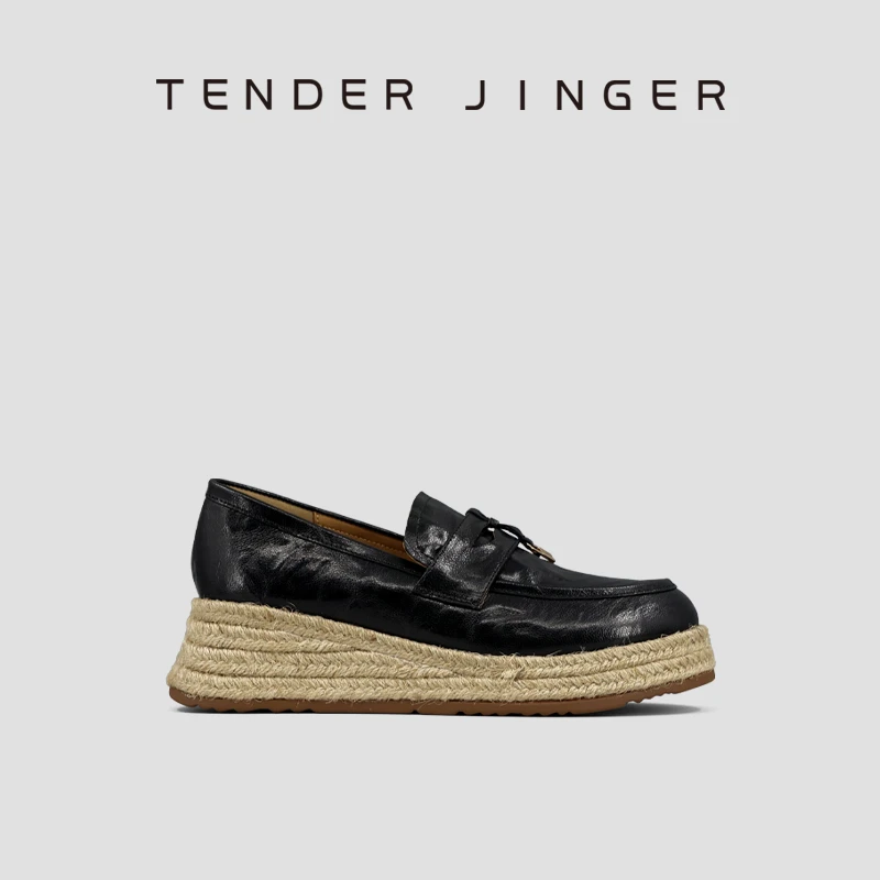 Tender Jinger2025新款女式渔夫鞋乐福鞋ZS1043
