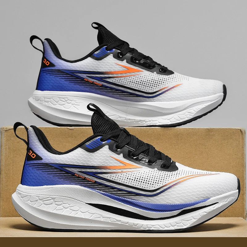 男士夏季透气网面运动跑鞋46青少年缓震跑步鞋47大码男鞋45-48码