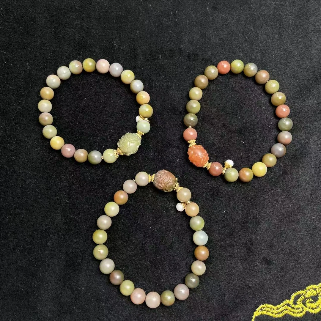 【玉经纶】80277/HQ52-盐源玛瑙手串-多样性发其一