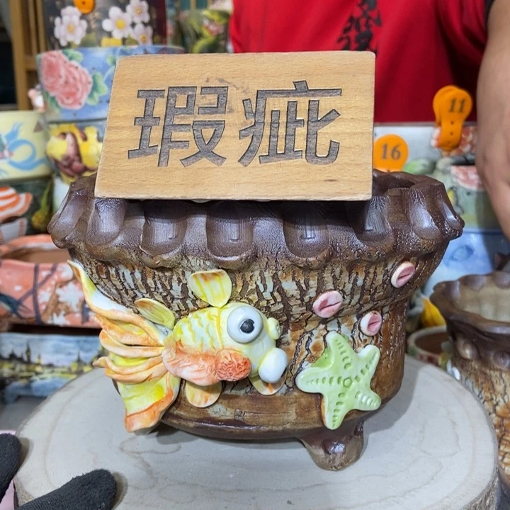 红陶景德镇艺术手绘作品