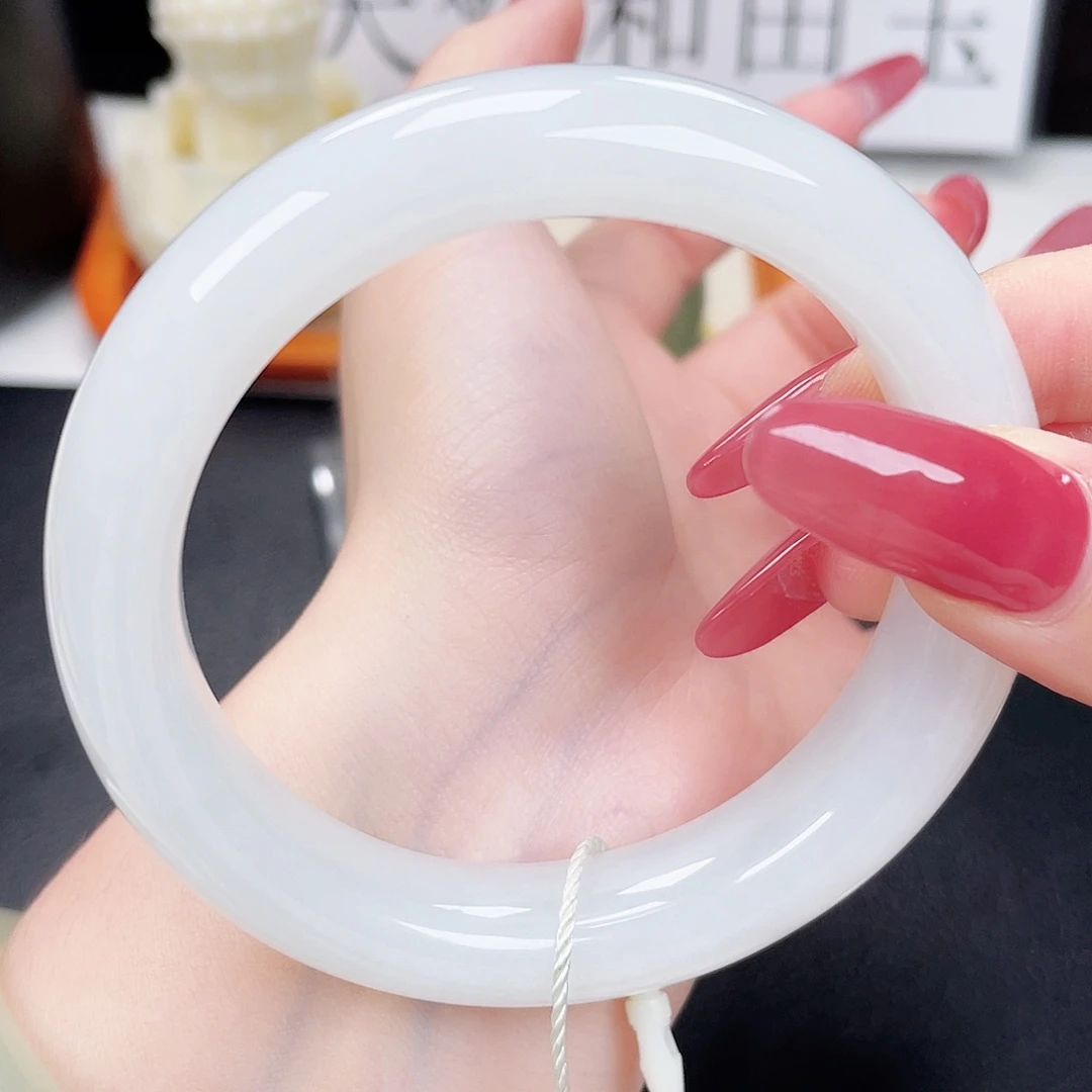 和田玉未镶嵌手镯5859