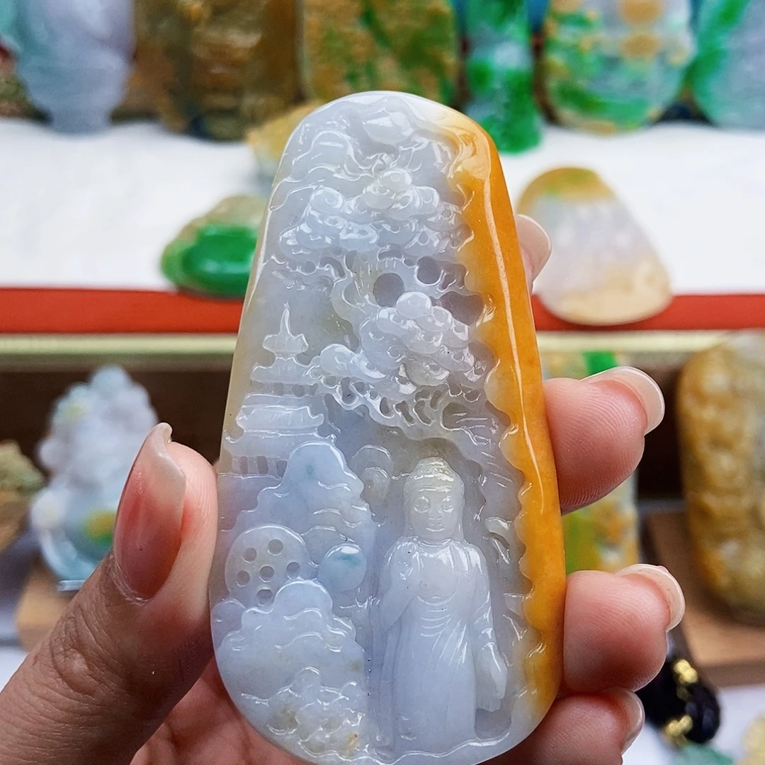 翡翠未镶嵌颈饰天然翡翠Ａ货