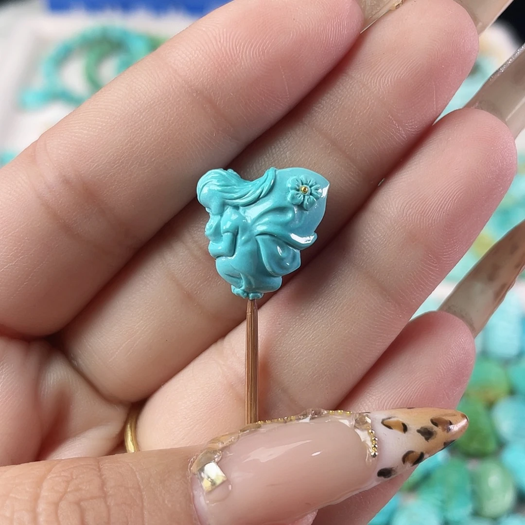 绿松石未镶嵌吊坠(不含链)