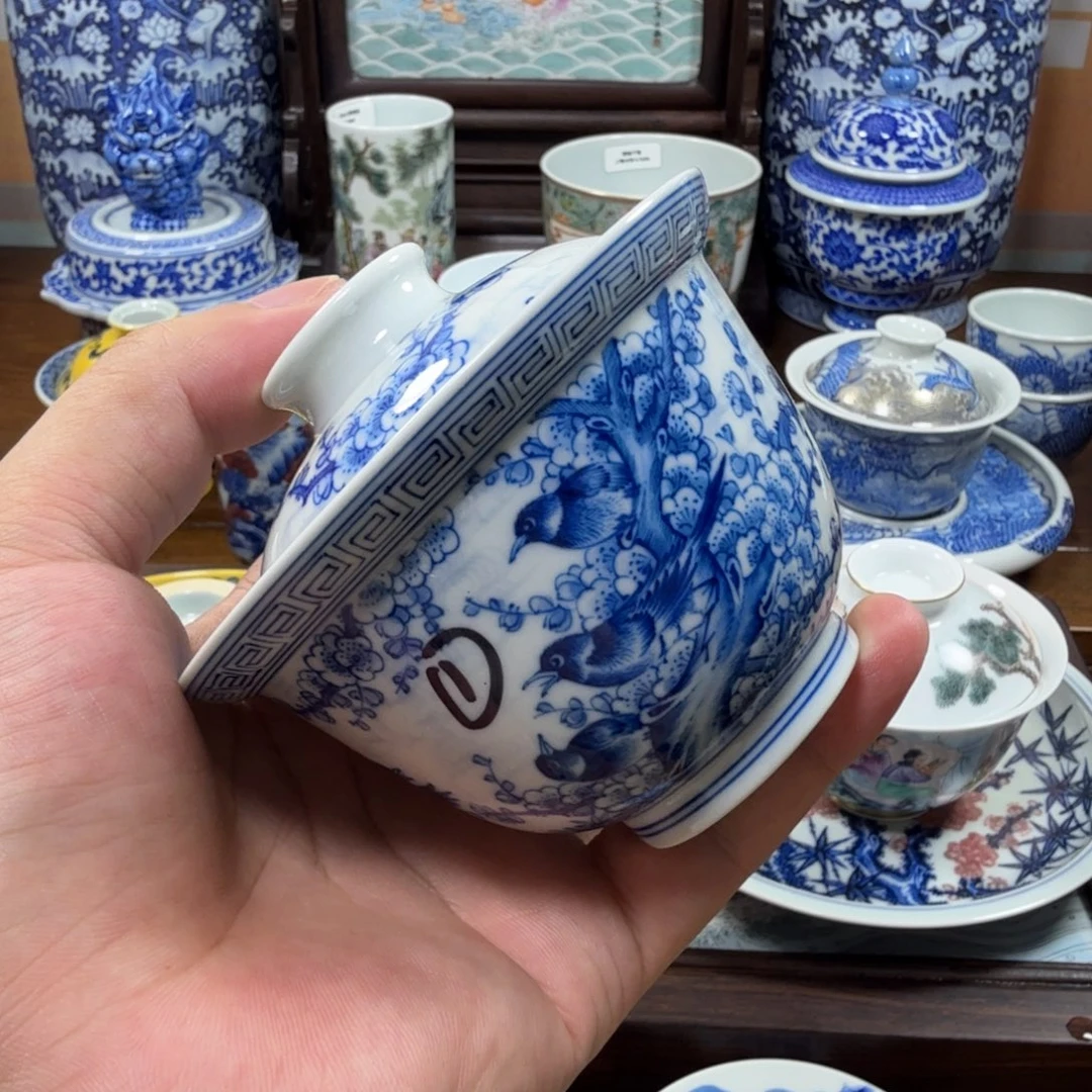 观***巅全手工全手绘陶瓷
