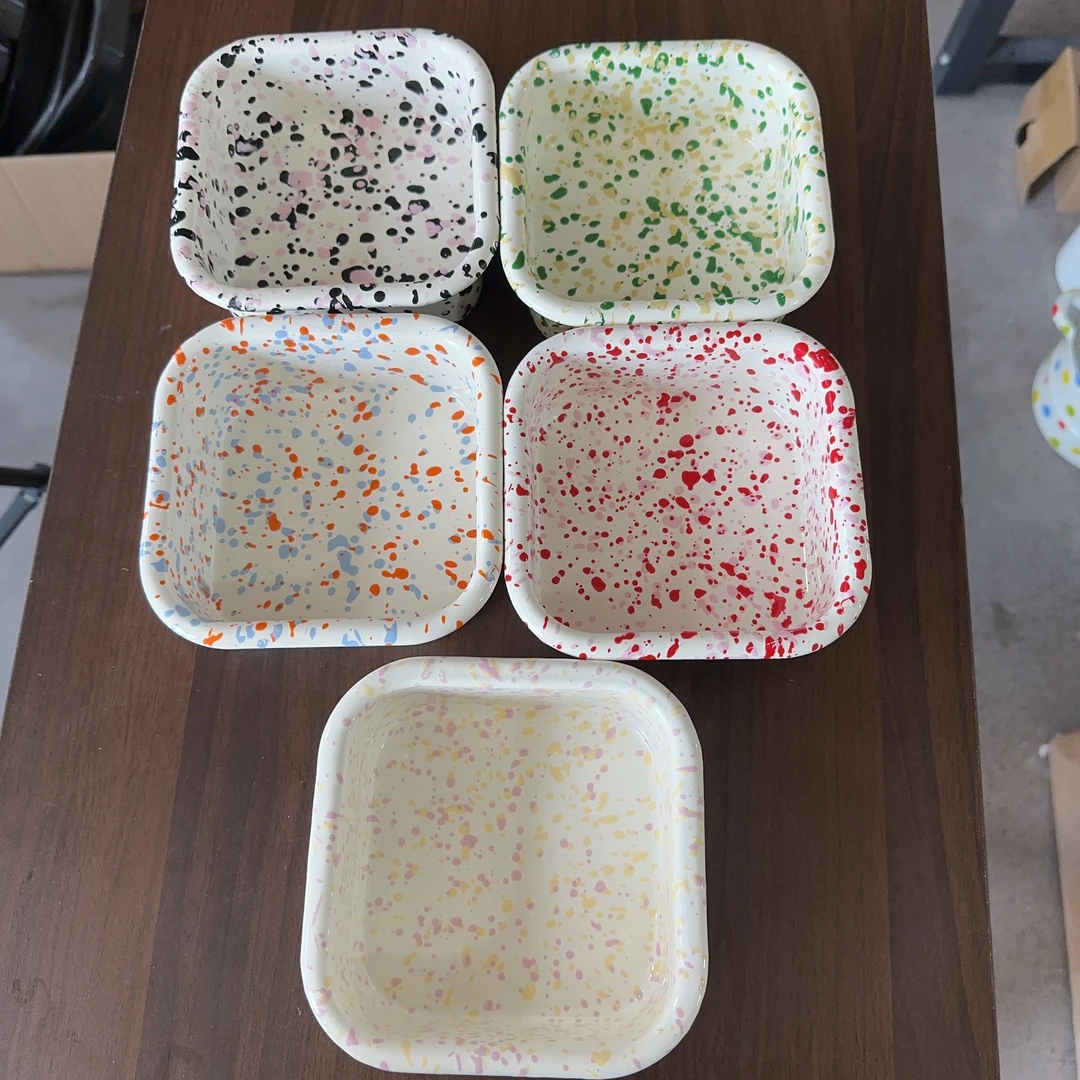 【小王子】14cm搪瓷多功能方盒配盖