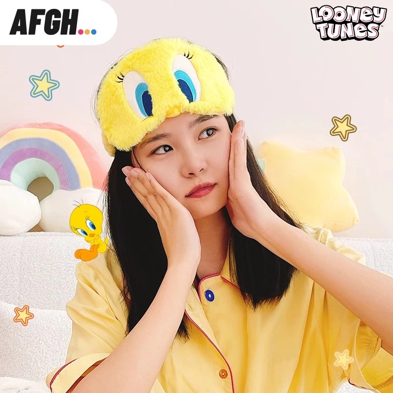 微瑕正版崔弟眼罩毛绒护眼罩遮光不压鼻子不压眼3d卡通