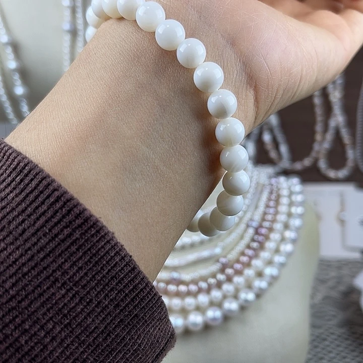 手绳未镶嵌淡水珍珠天然贝珠
