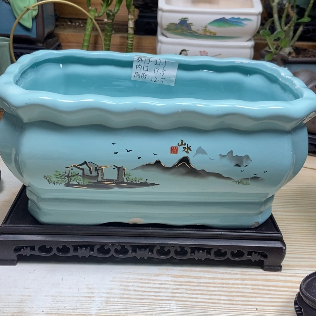 瓷片陶瓷花盆陶瓷艺术