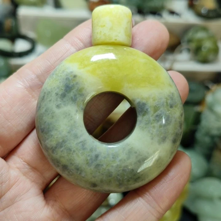 岫玉平安扣未镶嵌