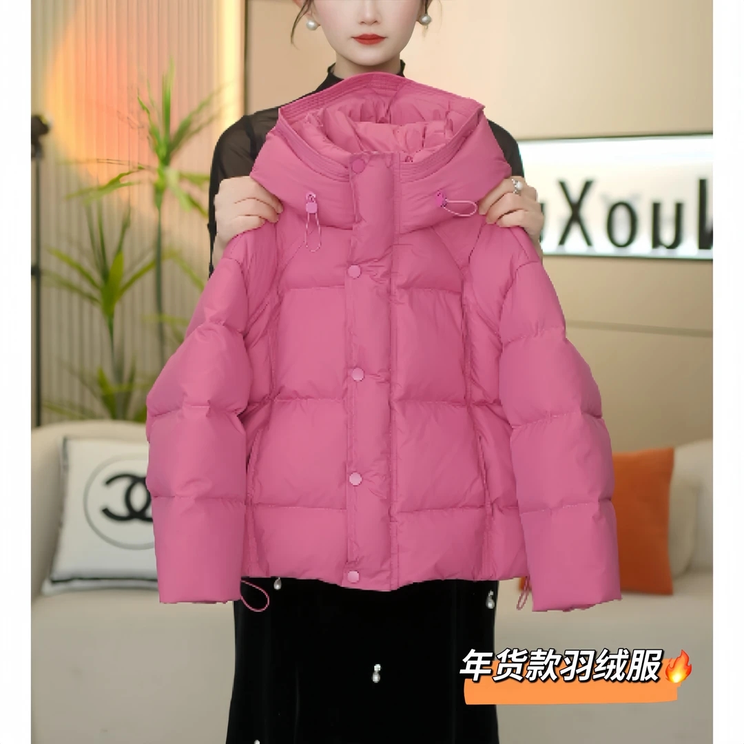 女童2025白鸭绒洋气显白过年拜年加厚羽绒服-0313