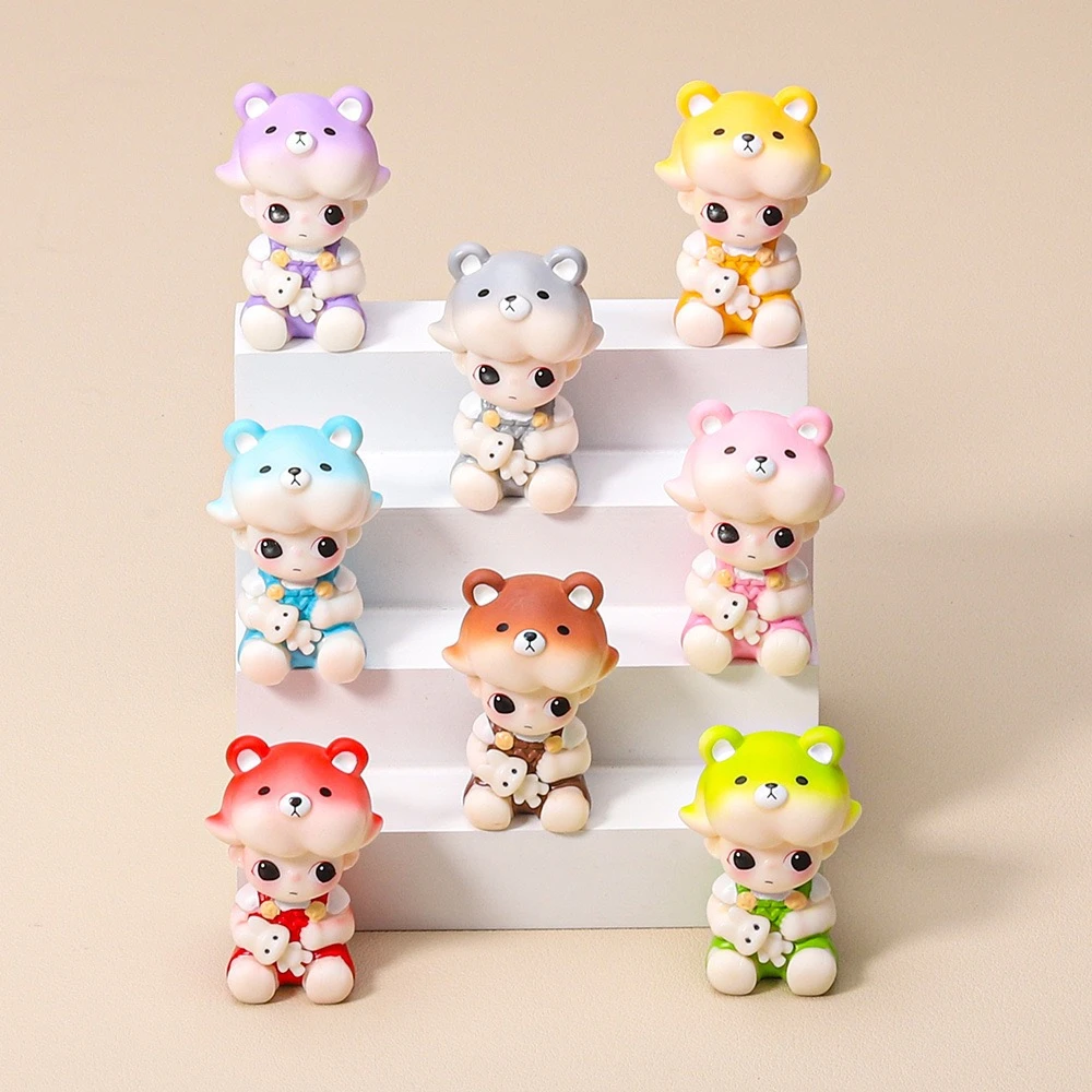 【双许愿+九宫格】DIMO渐变小熊 diy饰品摆件
