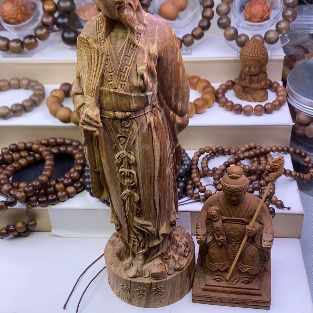 『***人檀香木手串/手链老山檀瑕疵奶香老白檀诸葛亮土地婆