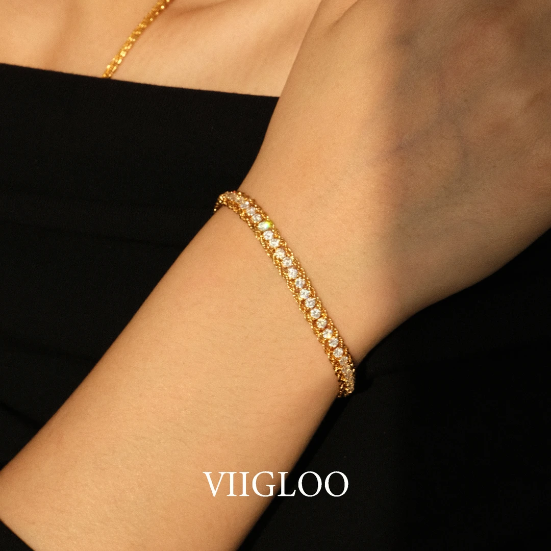 ⅦGLOO｜金丝蕾梦-轻奢工艺款小众风金色闪耀手链