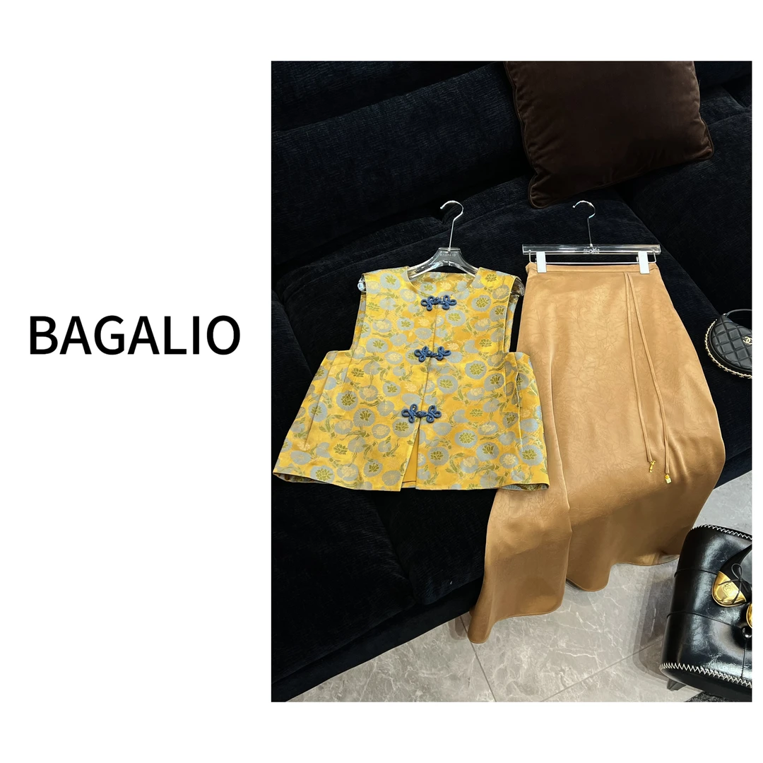【BAGALIO】新中式 国风中式半裙 3612
