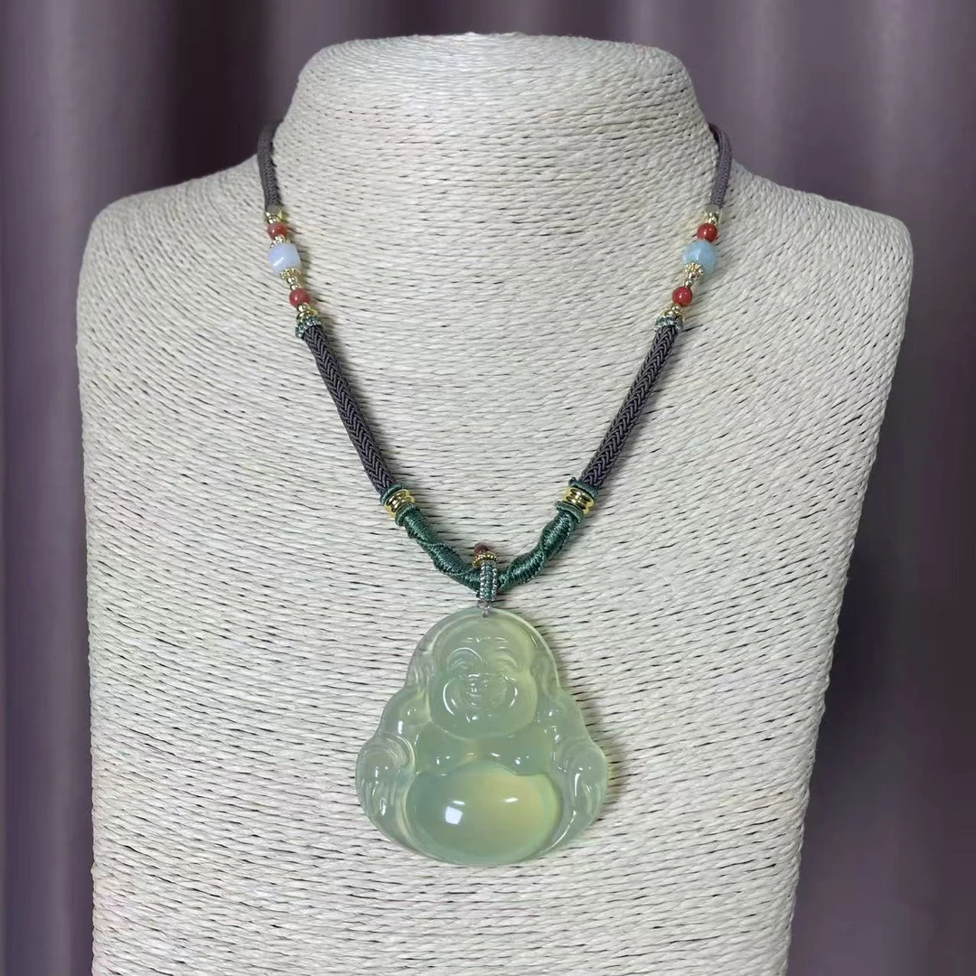 【弥勒尊佛】天然岫玉吊坠
