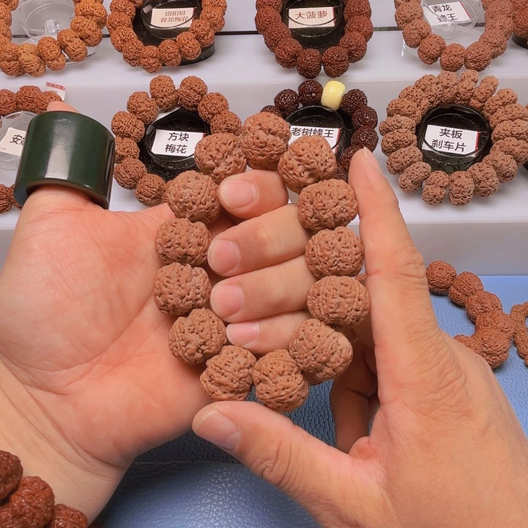 金刚菩提手串拿***铁6013/25mm五星蜂王