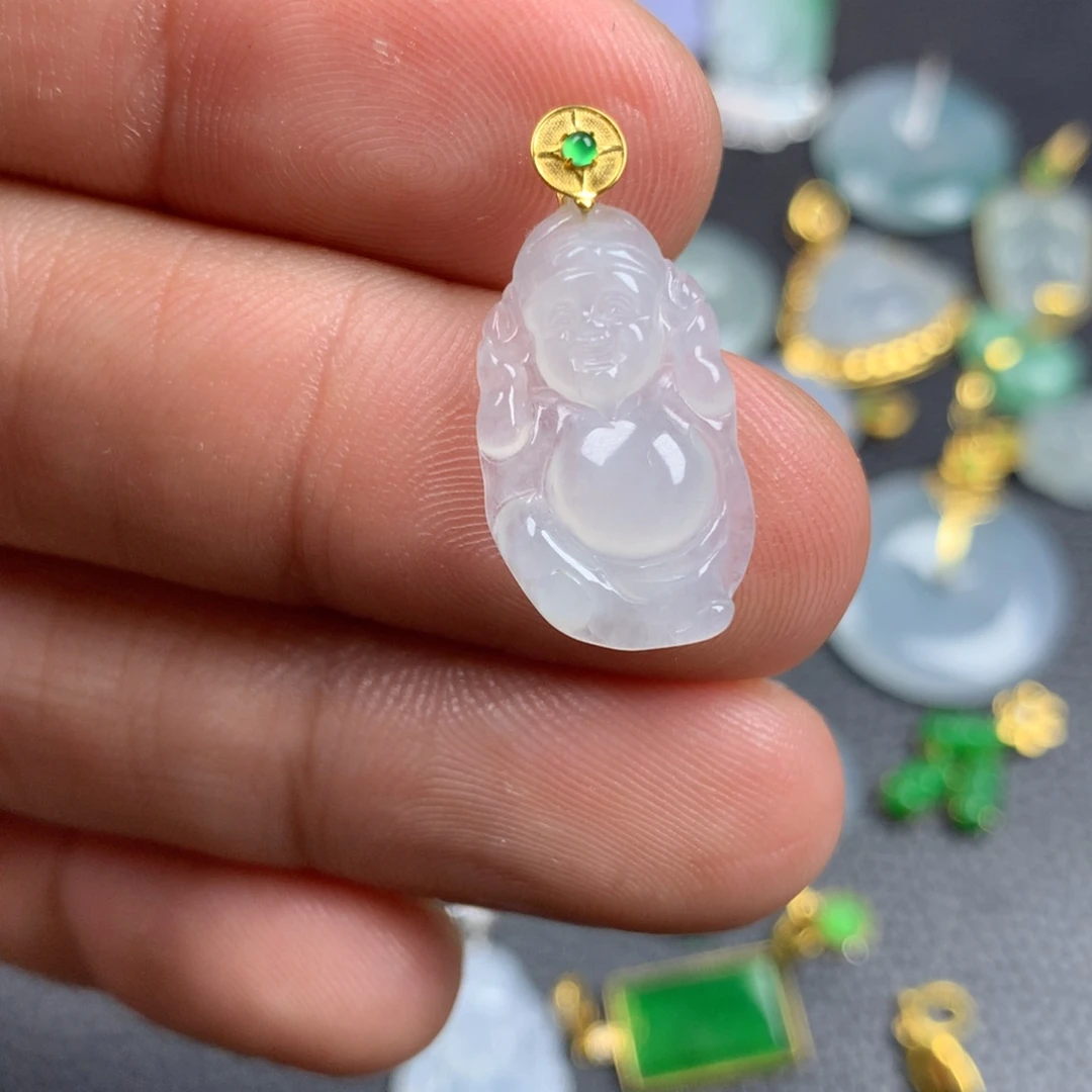 【闪购商品】翡翠18K金镶嵌颈饰翡翠