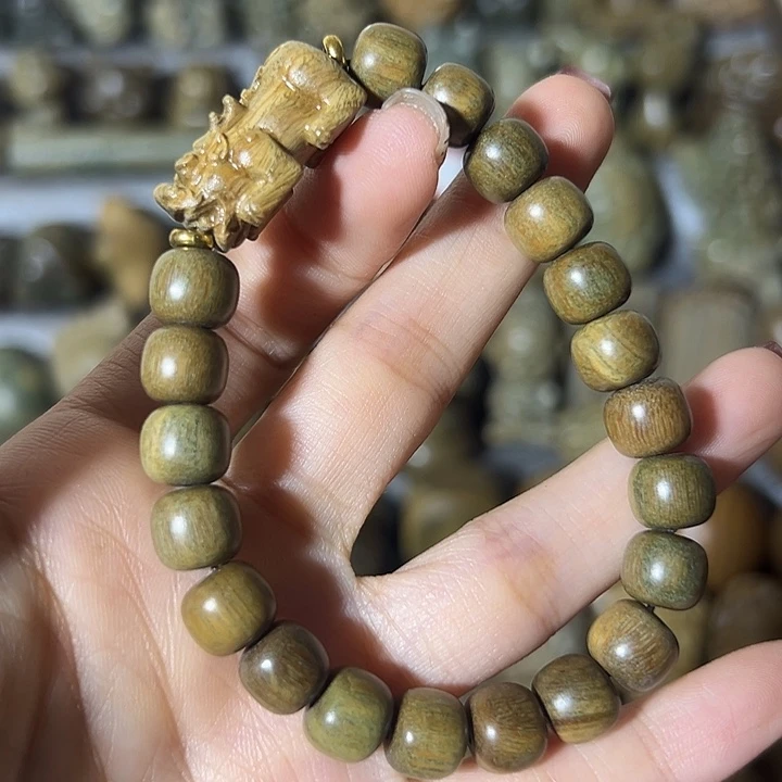 木乌***瓜阿根廷绿檀貔貅单圈
