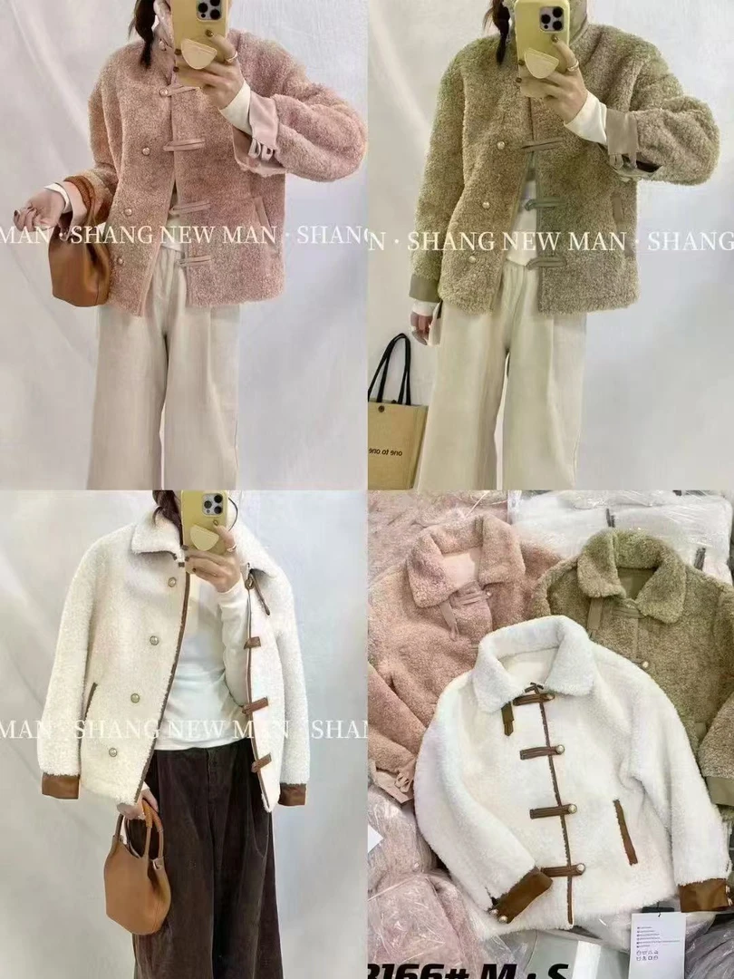 冬季毛呢外套短款皮毛一体