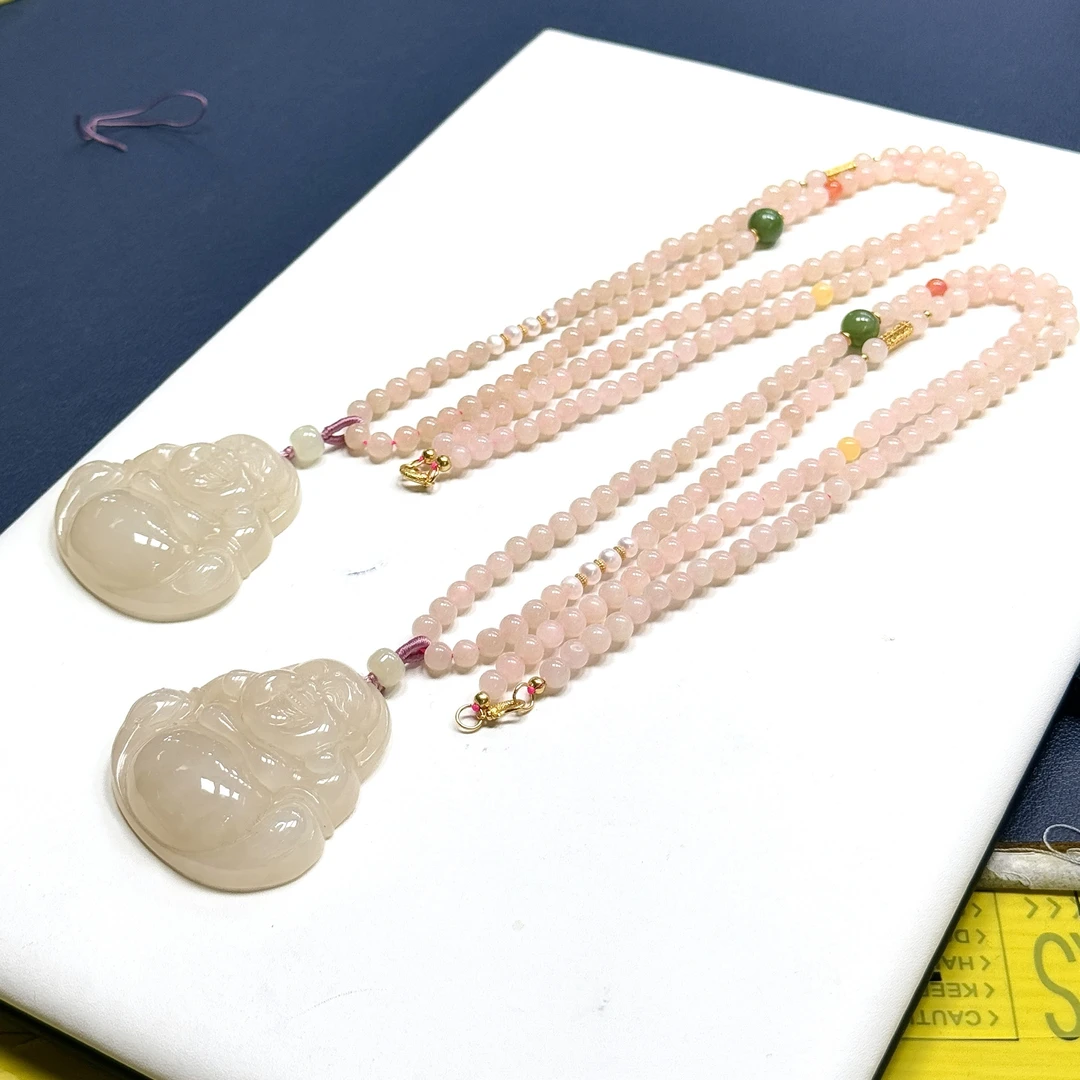 【CH】和田玉佛公DIY项链-约5mm（多样性发其一）